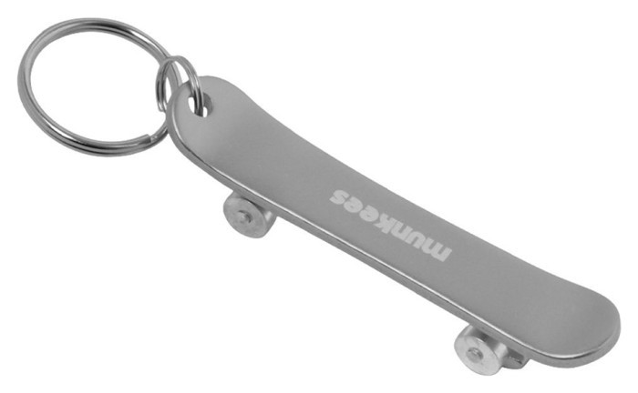 Munkees 3425 брелок-відкривачка Skateboard S grey