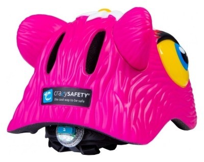 Шолом велосипедний Crazy Safety Рожевий леопард, укр, укр