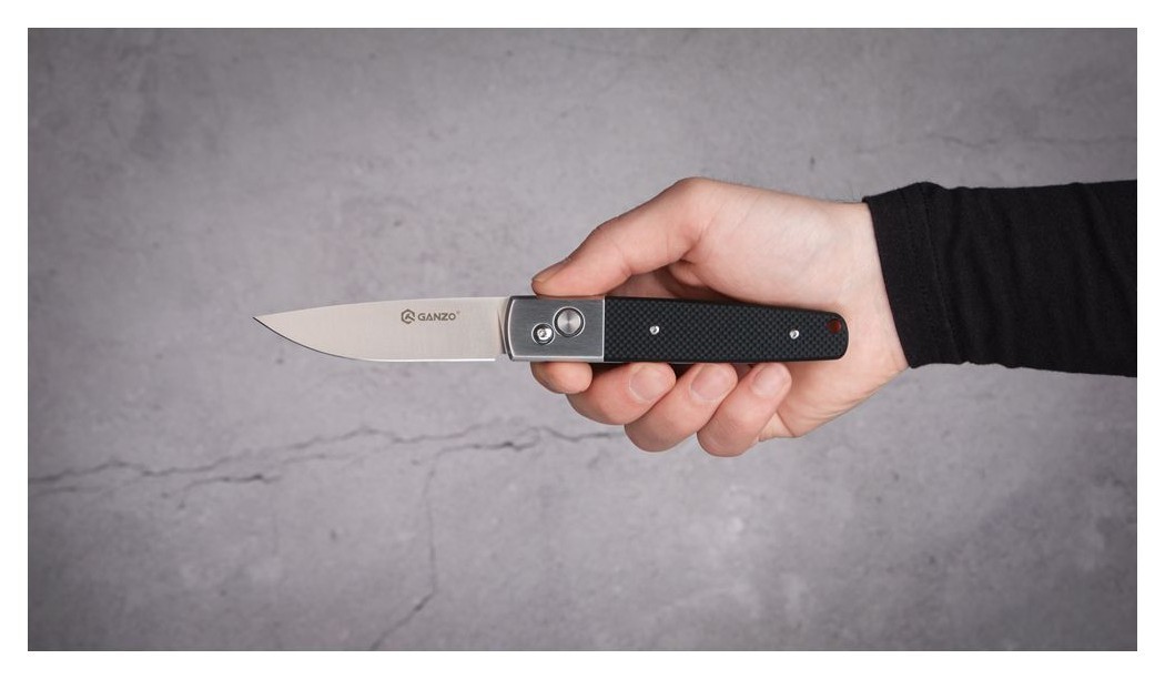 Ніж складаний Ganzo G7211-BK чорний, укр, укр