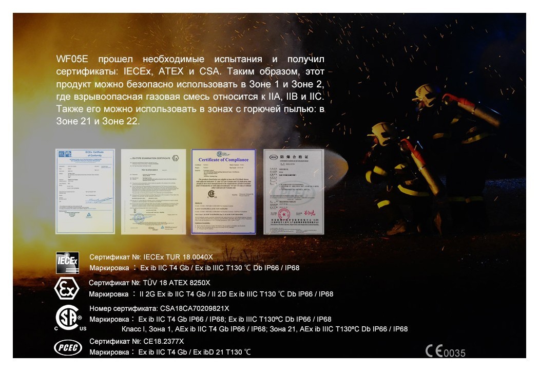 Фонарь ручной Fenix WF05E