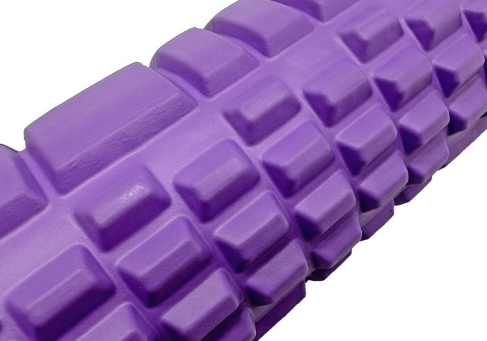 Масажний ролик EasyFit Grid Roller 33 см v.1.1 Фіолетовий
