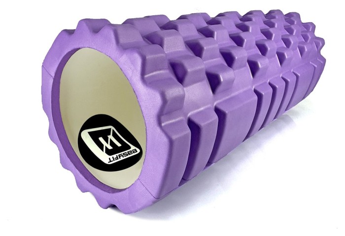 Масажний ролик EasyFit Grid Roller 33 см v.1.1 Фіолетовий