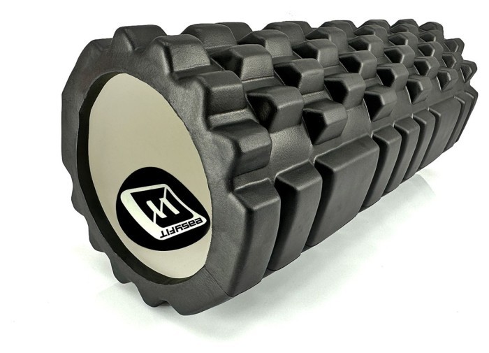 Масажний ролик EasyFit Grid Roller 33 см v.1.1 Фіолетовий, укр, укр