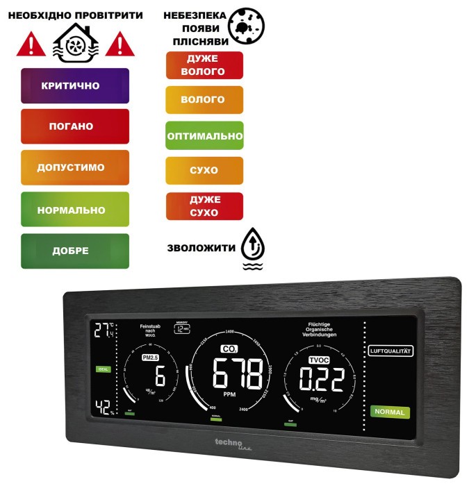 Метеостанція Technoline WL1035 Black (WL1035)