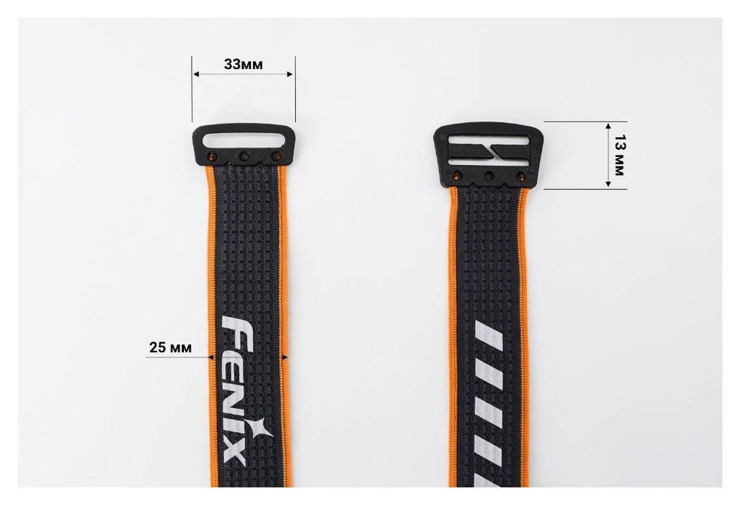 Стрічка для налобних ліхтарів Fenix, одинарна, AFH-03, чорно-помаранчева