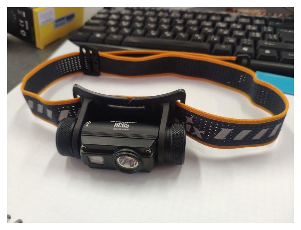 Стрічка для налобних ліхтарів Fenix, одинарна, AFH-03, чорно-помаранчева, укр, укр