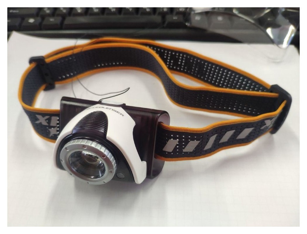 Стрічка для налобних ліхтарів Fenix, одинарна, AFH-03, чорно-помаранчева, укр, укр