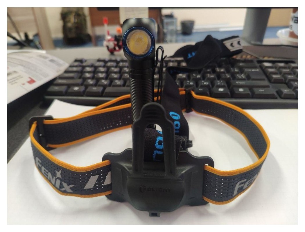 Стрічка для налобних ліхтарів Fenix, одинарна, AFH-03, чорно-помаранчева, укр, укр