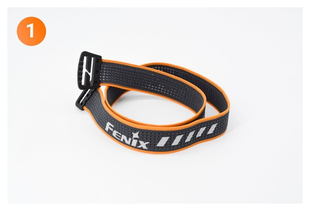 Стрічка для налобних ліхтарів Fenix, одинарна, AFH-03, чорно-помаранчева, укр, укр