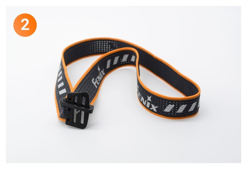 Стрічка для налобних ліхтарів Fenix, одинарна, AFH-03, чорно-помаранчева, укр, укр