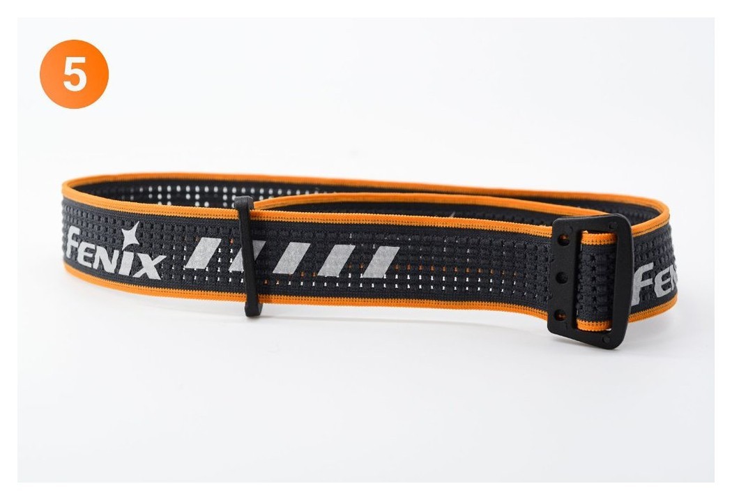 Стрічка для налобних ліхтарів Fenix, одинарна, AFH-03, чорно-помаранчева, укр, укр