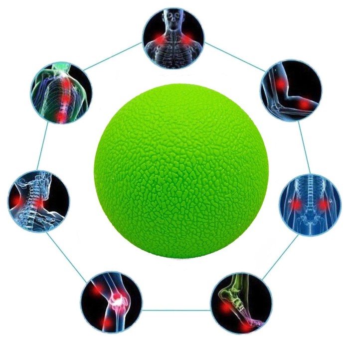 Масажний м'ячик EasyFit TPR 6 см зелений, укр, укр