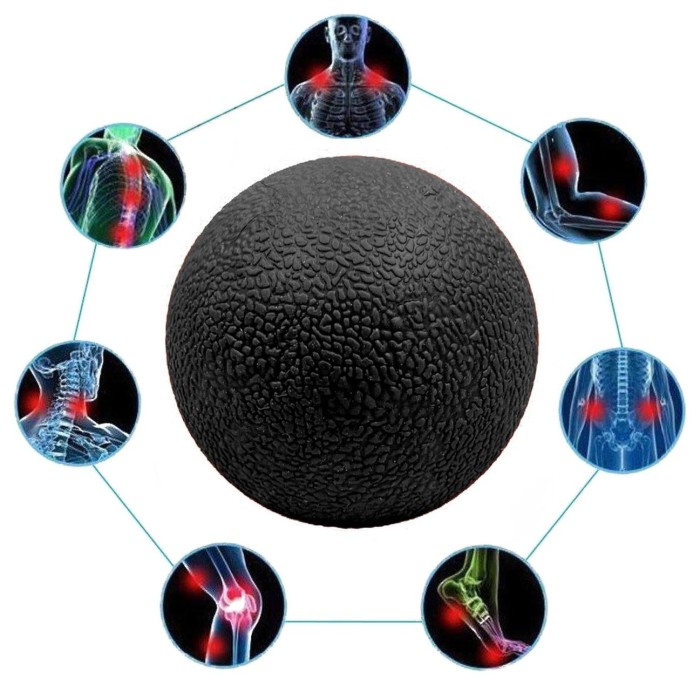 Масажний м'ячик EasyFit TPR 6 см зелений, укр, укр