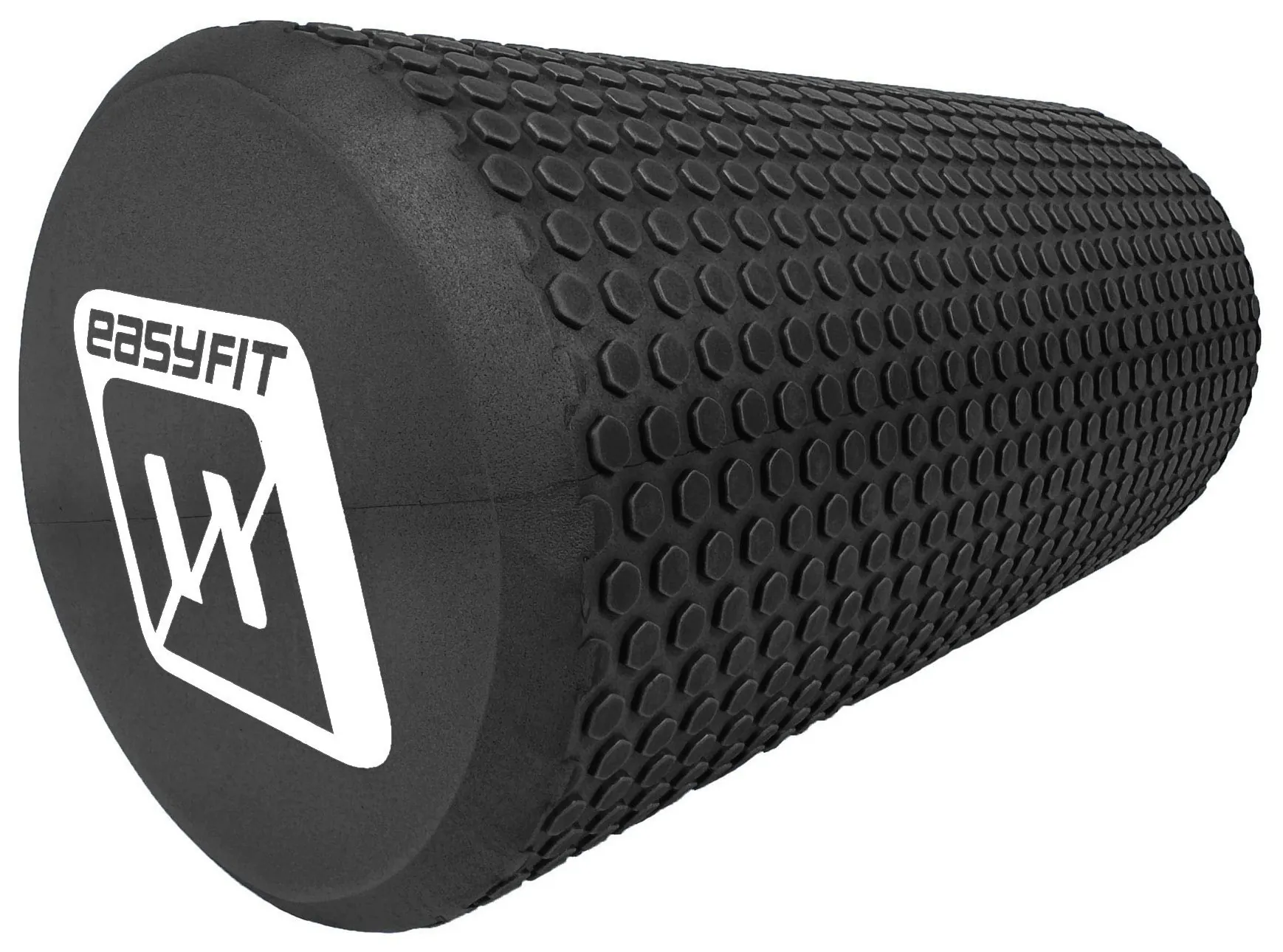 Масажний ролик EasyFit Foam Roller 30 см Чорний (Чорний)