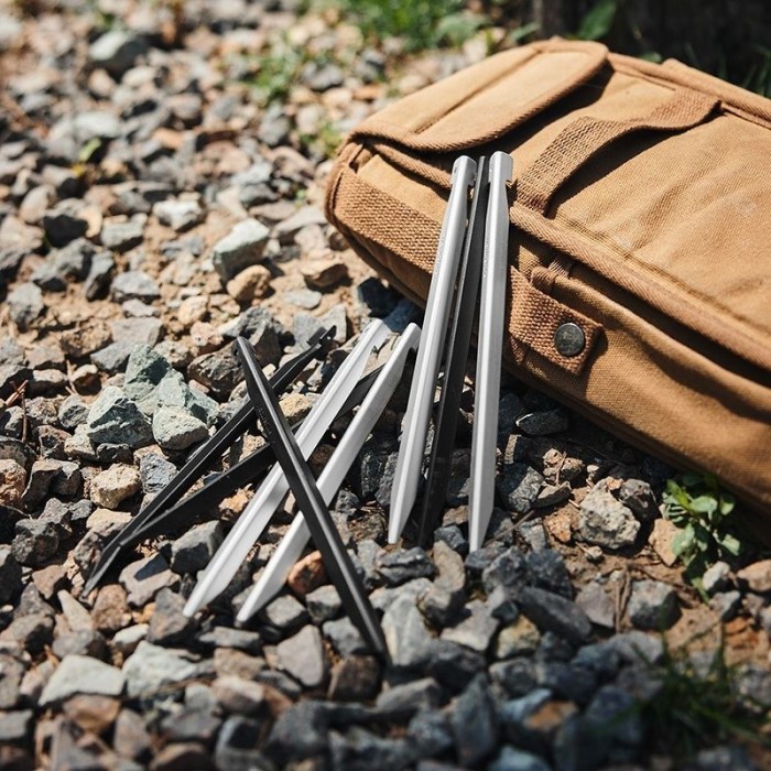 Колы алюминиевые Naturehike CNK2300ZP016, 20 см, серебристые (8 шт)