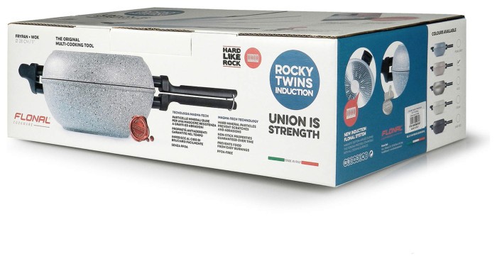 Сковорода двойная Flonal Dura Induction Rocky Twins 28 см с решеткой (RKIWP2830) Discounted