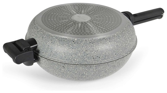 Сковорода двойная Flonal Dura Induction Rocky Twins 28 см с решеткой (RKIWP2830) Discounted