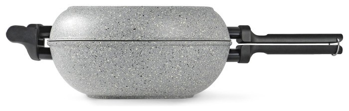 Сковорода двойная Flonal Dura Induction Rocky Twins 28 см с решеткой (RKIWP2830) Discounted
