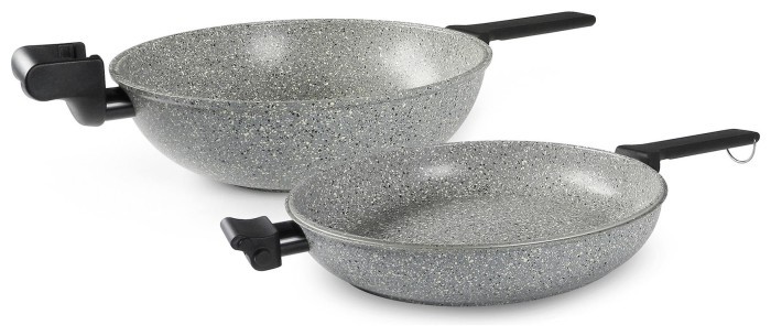 Сковорода двойная Flonal Dura Induction Rocky Twins 28 см с решеткой (RKIWP2830) Discounted