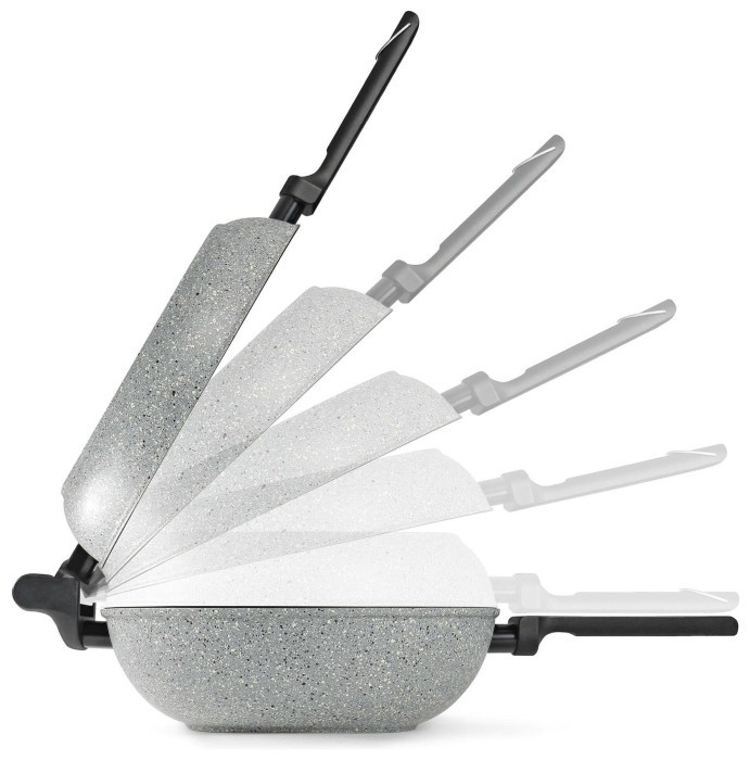Сковорода двойная Flonal Dura Induction Rocky Twins 28 см с решеткой (RKIWP2830) Discounted