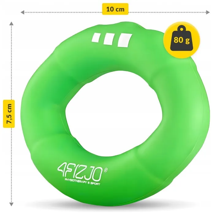Эспандер кистевой силиконовый 4FIZJO Light 13 кг Green (P-5907739313737)