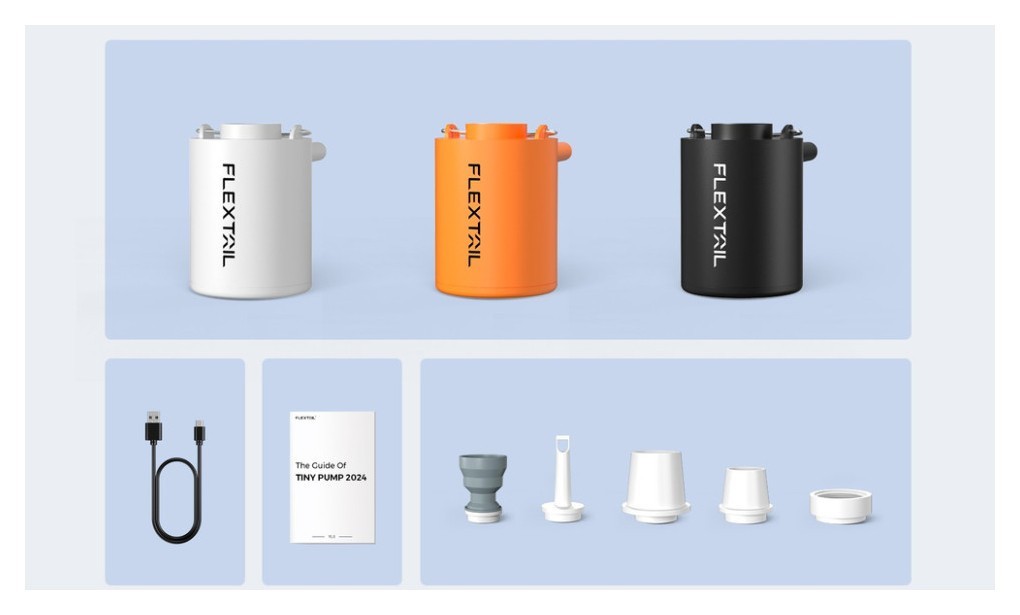 Кемпинговый насос Flextail Tiny Pump, оранжевый