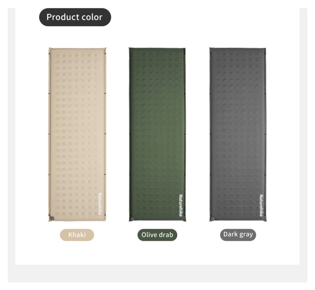 Самонадувний килимок Naturehike CNK2550WS025, 60мм, зелений, укр, укр