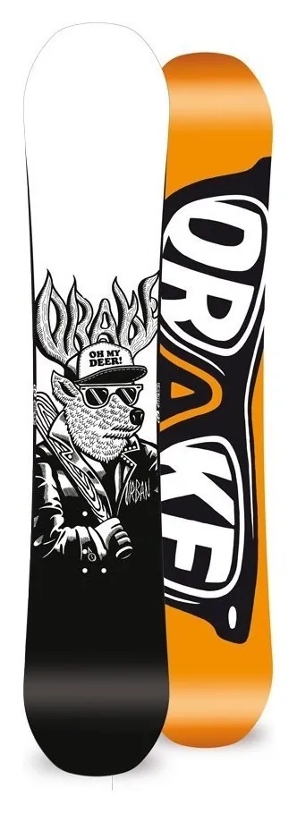 Сноуборд Drake URBAN 155 Black/orange/white (76241005) (155 см black, orange, white)