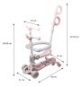 Самокат CITY LINE Baby Care 388, Розовый Фото - 1
