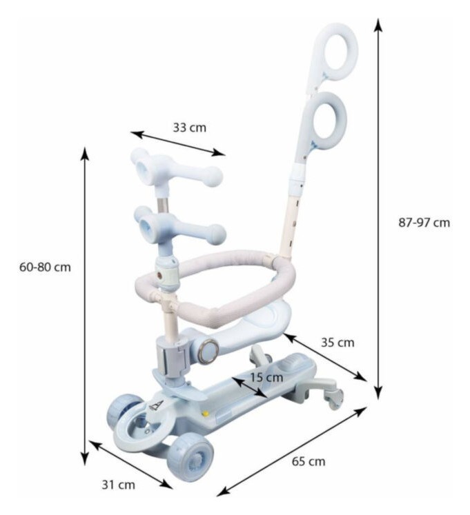 самокат Maraton CITY LINE Baby Care 388, укр, укр