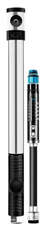 Насос для велосипеда Crankbrothers KLIC HP GAUGE Silver (16114) (black, silver)