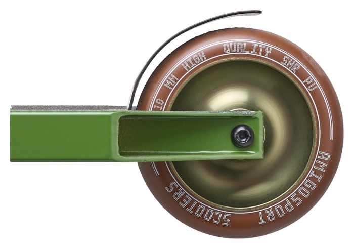 Трюковий самокат Explore Stunt Deluxe 2020, Оливковий, укр, укр