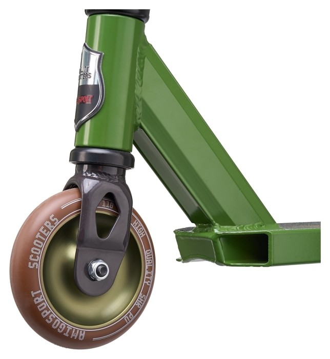 Трюковий самокат Explore Stunt Deluxe 2020, Оливковий, укр, укр