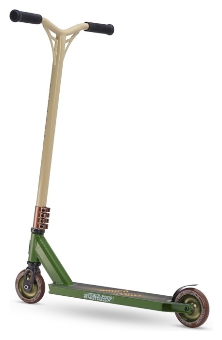 Трюковий самокат Explore Stunt Deluxe 2020, Оливковий, укр, укр
