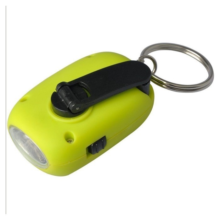Munkees 1101 брелок-фонарик Mini Solar-Dynamo Flashlight зеленый