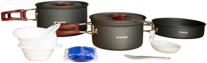 Набір посуду Tramp з анодованого алюмінію на 2-3 персоні 1,1/1,7л UTRC-143 (024), укр, укр