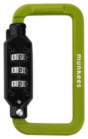 Munkees 35942 карабин Combi Lock Carabiner Square green