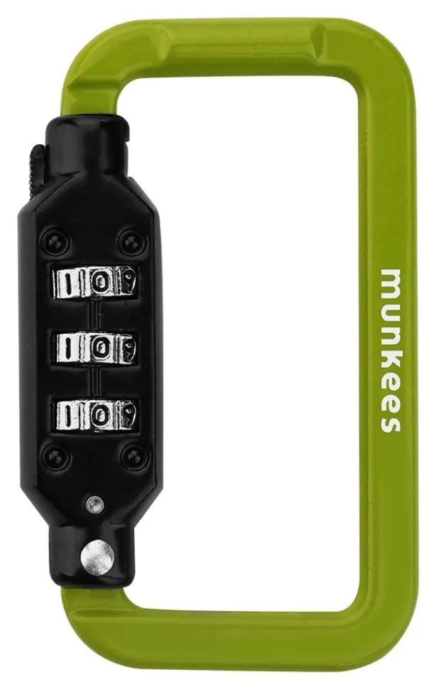 Munkees 35942 карабін Combi Lock Carabiner Square green (35942-GR)