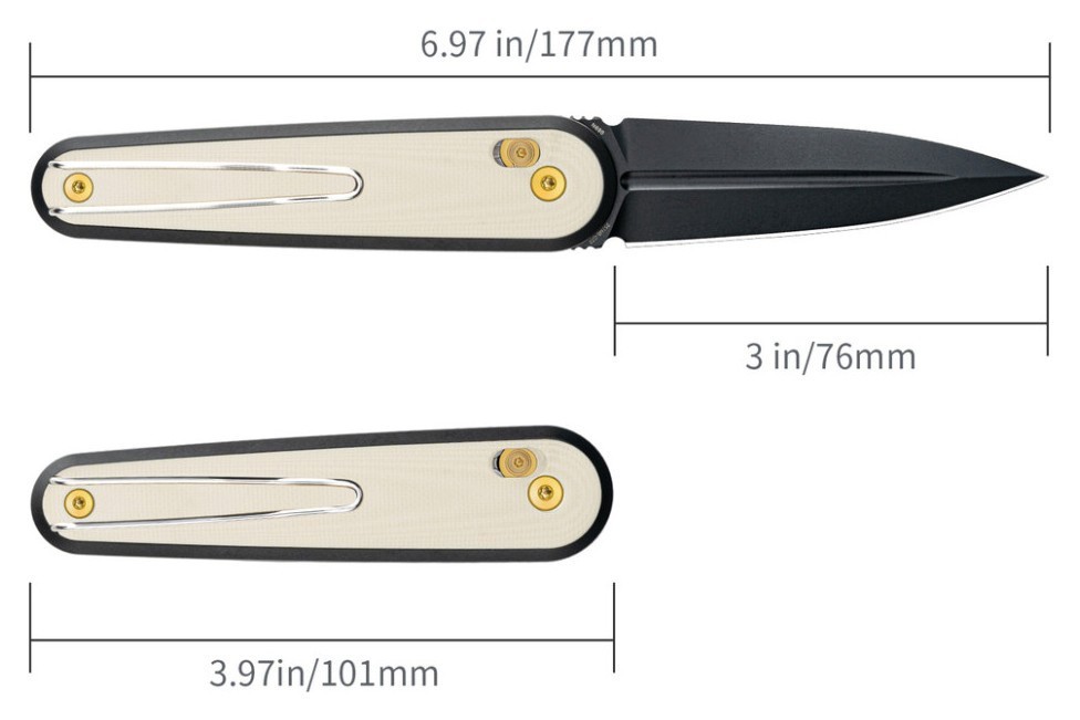 Нож складной SRM Twin 251MB-GT2, белый.