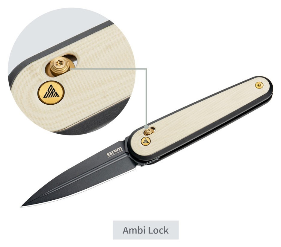 Нож складной SRM Twin 251MB-GT2, белый.