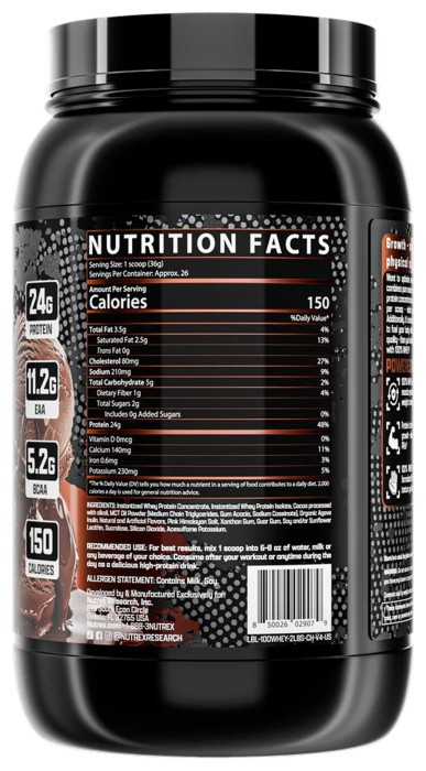 100% Whey Protein - 913g Chocolate