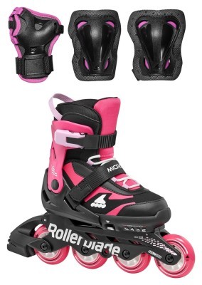 Rollerblade ролики Microblade Combo black-pink
