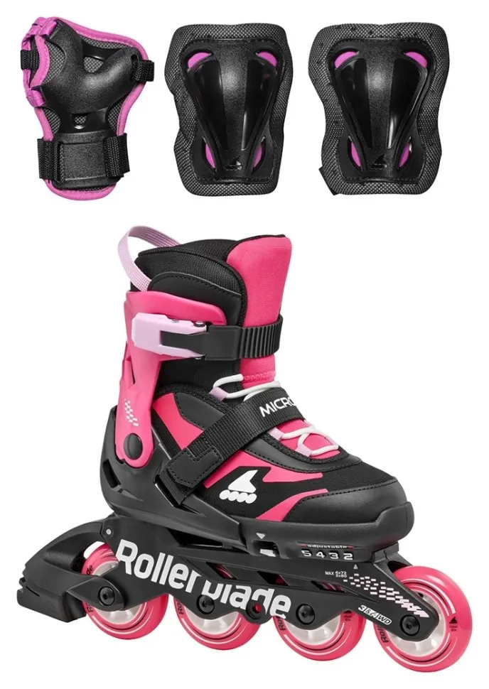 Rollerblade ролики Microblade Combo black-pink (33-36.5)