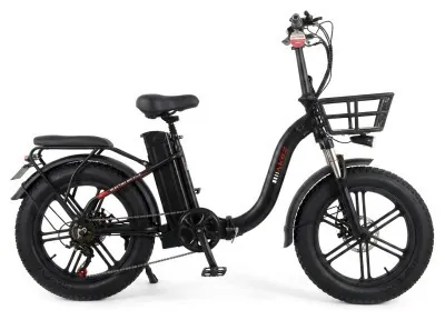 Електровелосипед Akez F01 (750 Вт; 15 А*год; 48 В), колеса 20", з ручкою газу, чорний