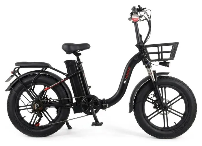 Електровелосипед Akez F01 (750 Вт; 15 А*год; 48 В), колеса 20", з ручкою газу, чорний, укр, укр