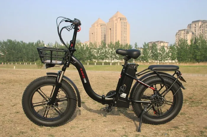 Електровелосипед Akez F01 (750 Вт; 15 А*год; 48 В), колеса 20", з ручкою газу, чорний