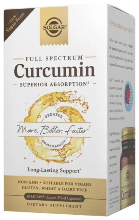 Full Spectrum Curcumin Liquid Extract - 30 softgels