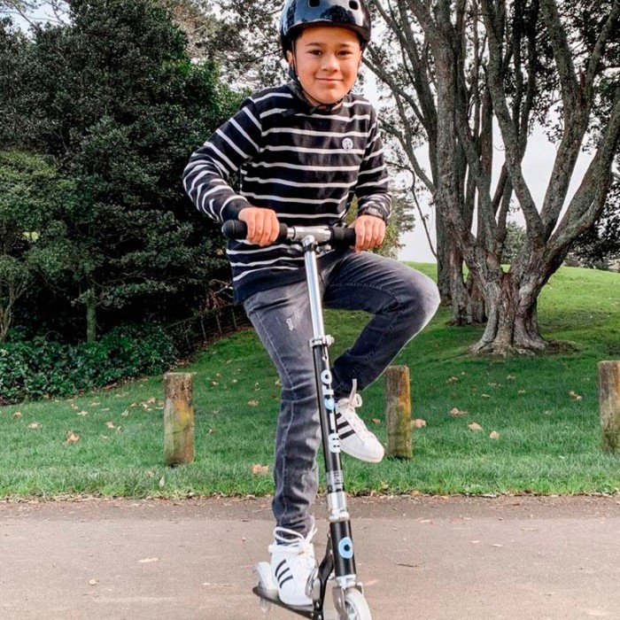 Самокат MICRO серии "Sprite" - ЧЕРНЫЙ (до 100 кг (kg), 2-х колесный)