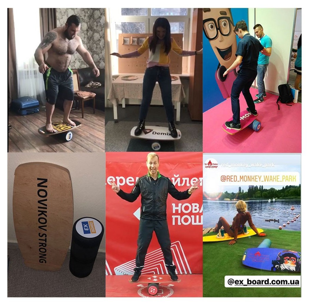 Балансборд со своим рисунком EX47 Ex-board