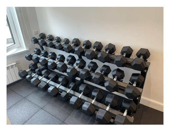 Устойчивая гантельная 3-х ярусная Generation Fitness FF71D1E (на 15 пар)